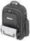 Black tool backpack with multiple compartments and transparent plastic container on the front, the 'cimco' logo visible.