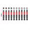Set of replacement drill bits in 11 different shapes and sizes, including Phillips, Torx and hex socket, 50 mm long.