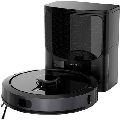 Nedis WIFIVCL002CBK Robotic vac/sweeper Black Alexa compatibility, Google Home compatibility, Voice-controlled, App-cont-0