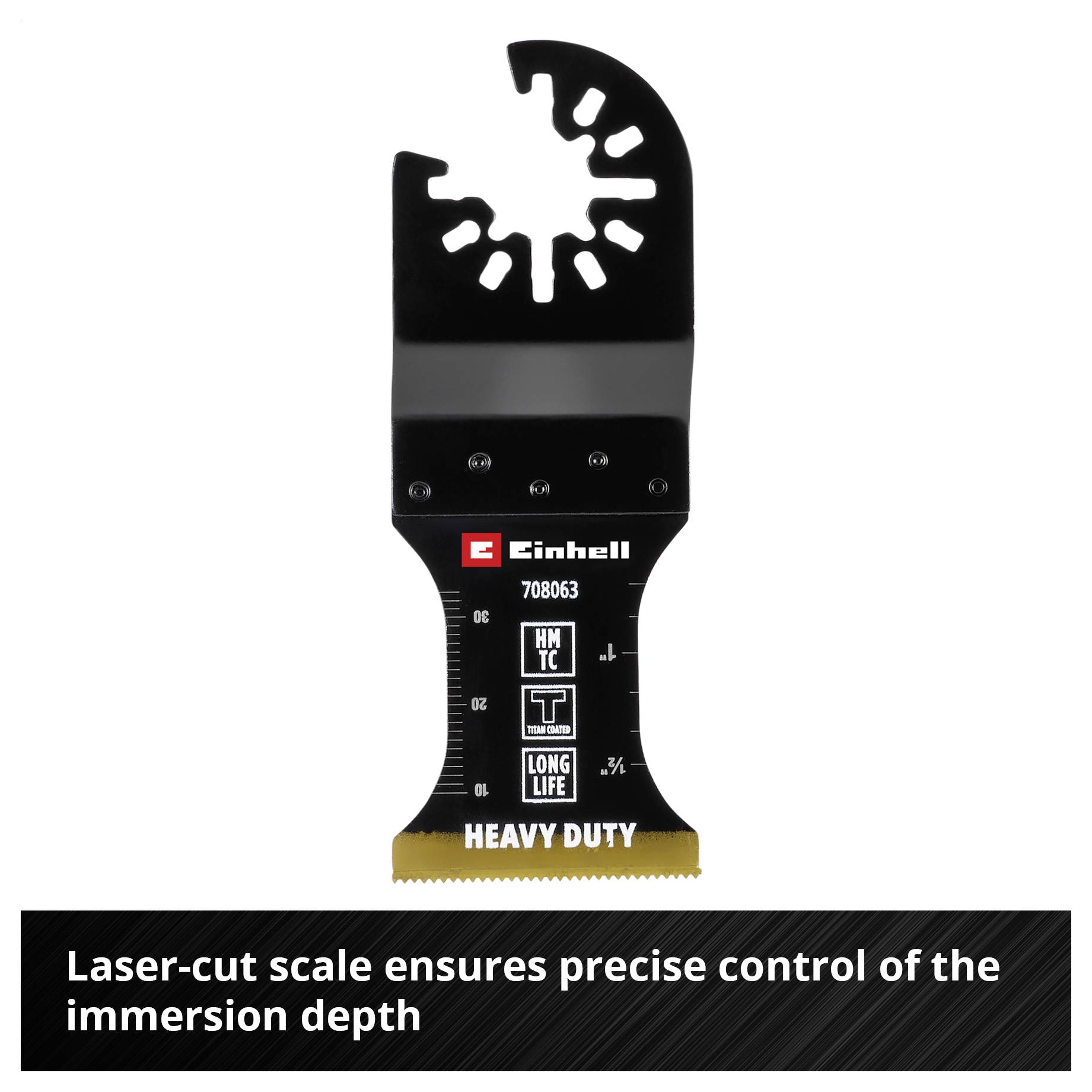 Red tool set with various saw blades, labelled with diameters and quantities. Contains circular and triangular blades.