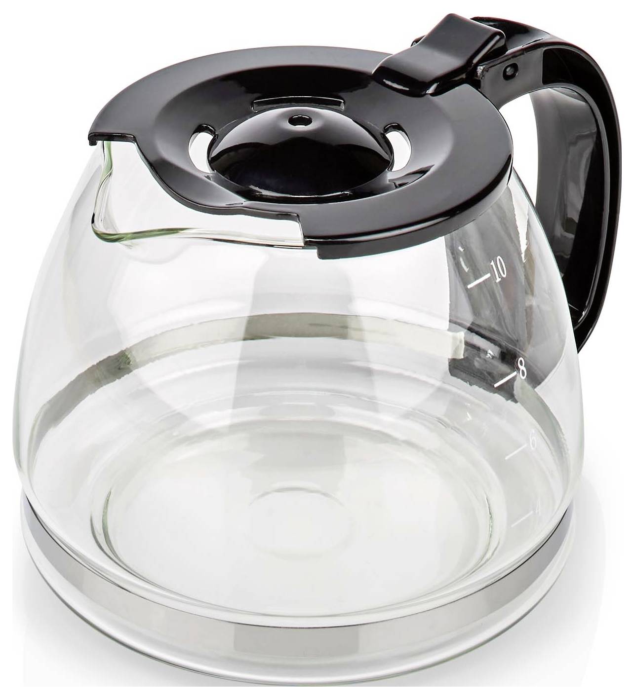 Nedis KACM150EBK Coffee maker Black Glass jug, Plate warmer-5