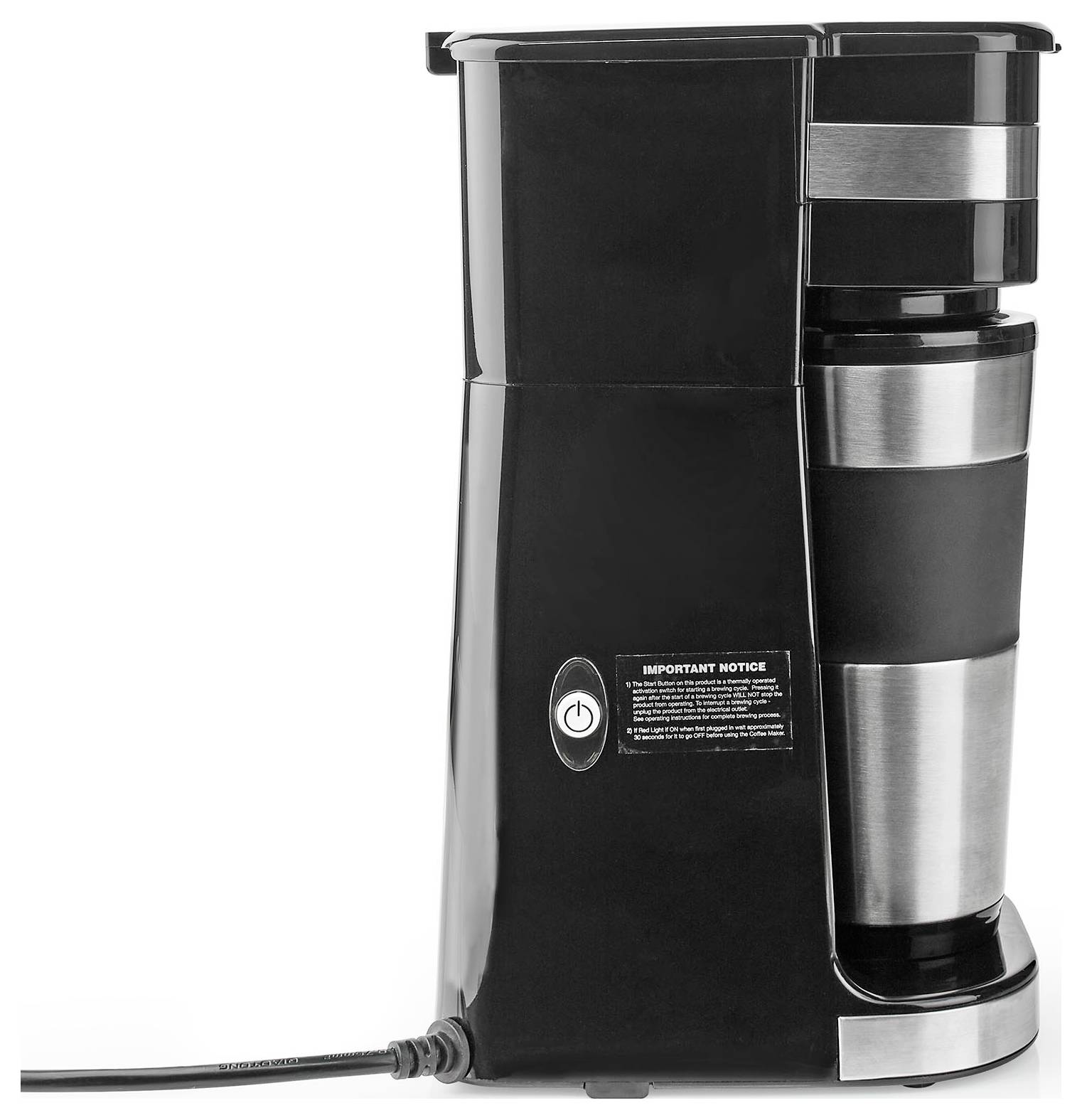 Nedis KACM300FBK Coffee maker Black, Silver-4