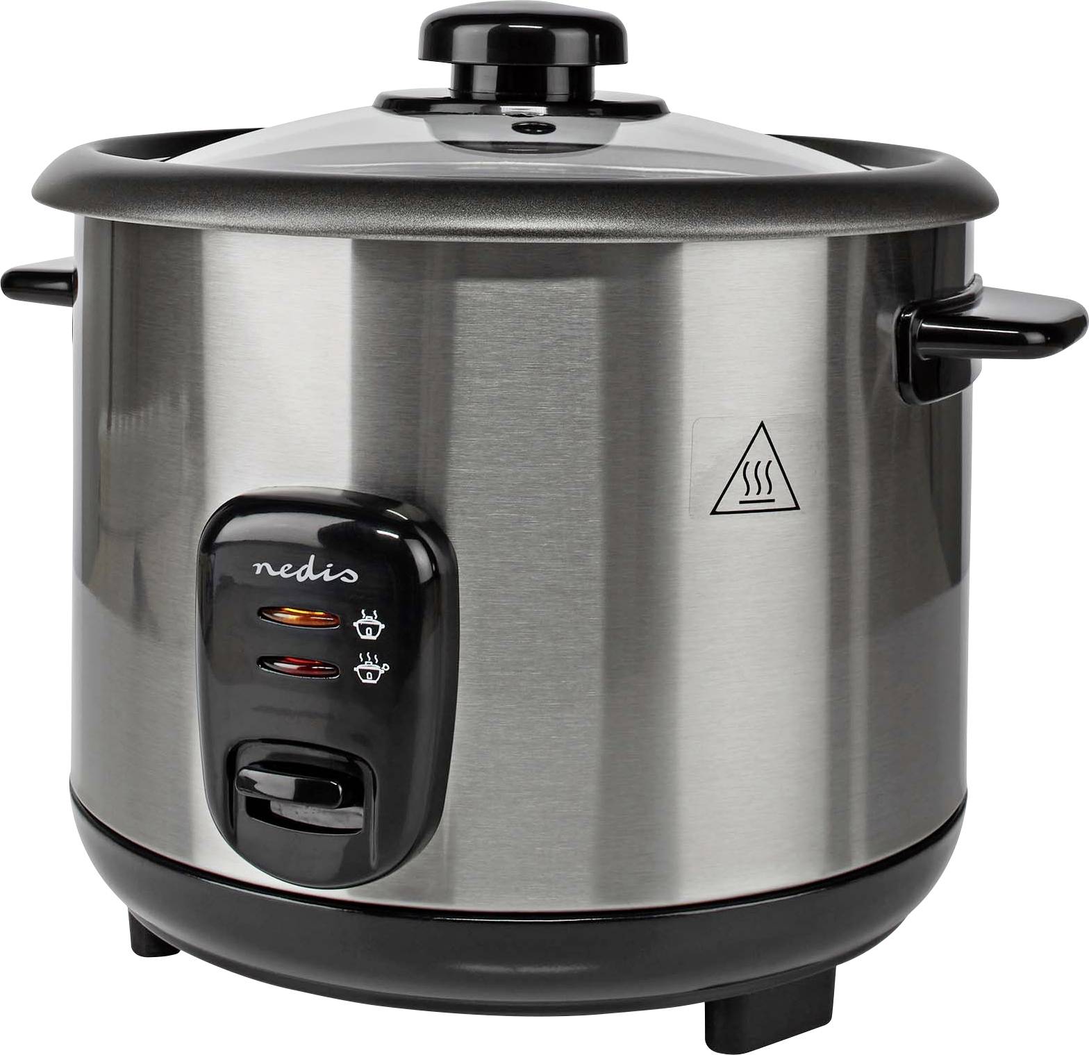 Nedis KARC115AL Rice cooker Silver Non-stick coating, Indicator light
