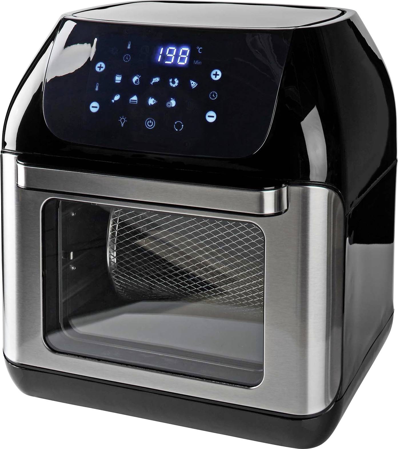 Nedis KAAFO300EBK Air fryer 12 l Indicator light, Timer function, with display, Overheat protection, BPA-free Black