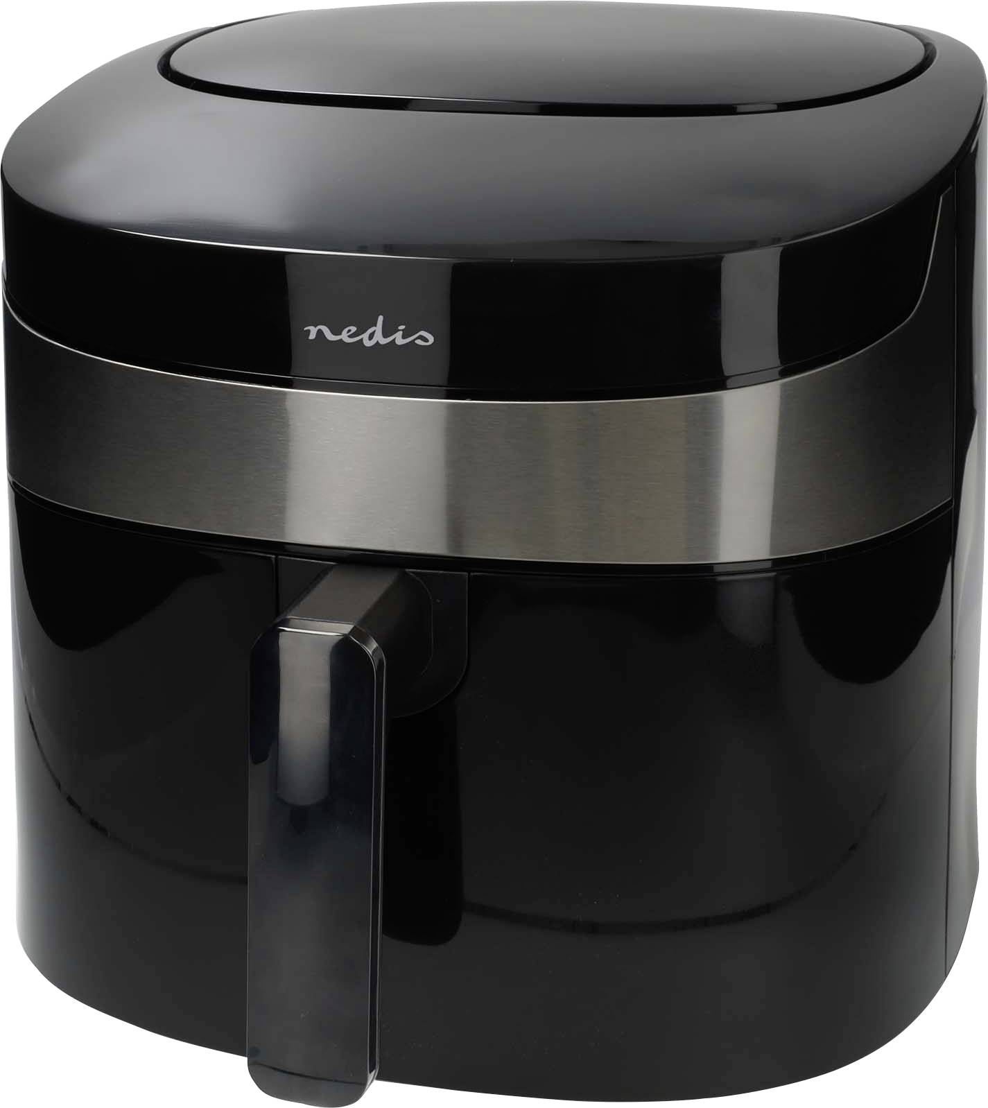 Nedis KAAF180BKW Air fryer 7.2 l 1800 W Indicator light, App-controlled, BPA-free, Overheat protection, Timer function Black