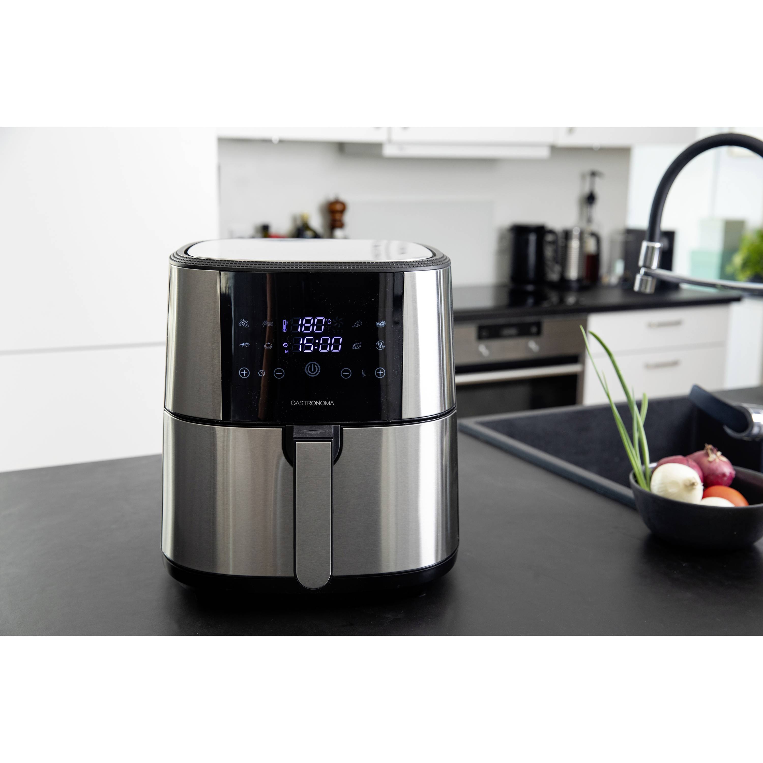 Gastronoma 18290007 Air fryer 8 l 1800 W Overheat protection, with display, Non-stick coating, Cool touch housing, BPA-f-7