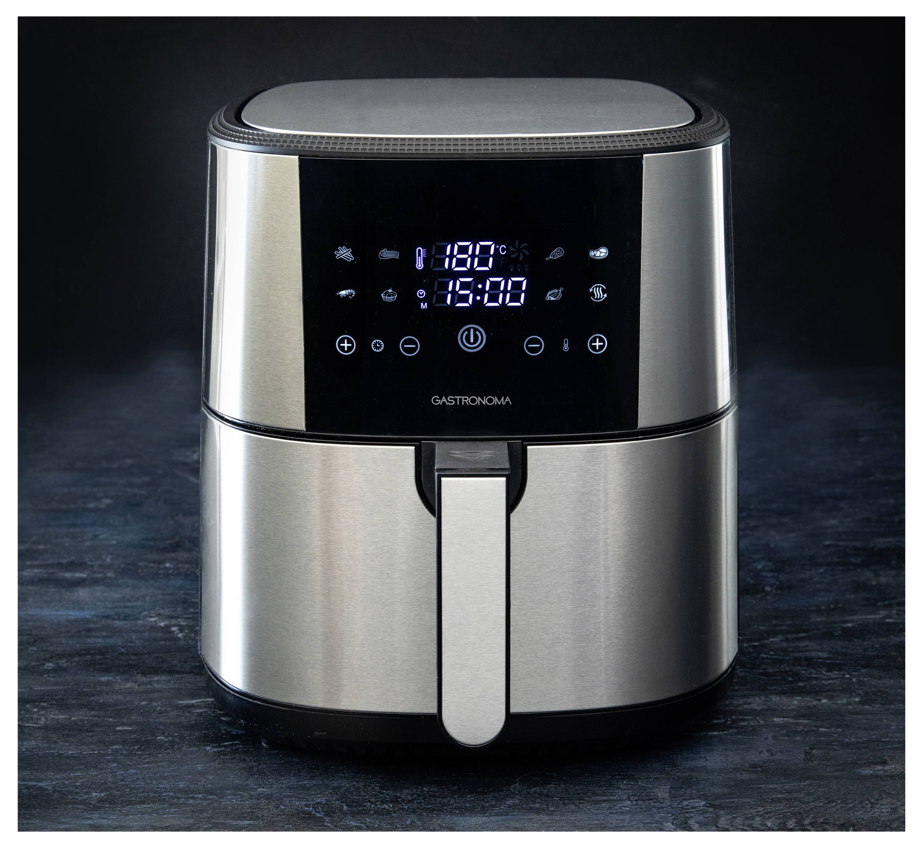 Gastronoma 18290007 Air fryer 8 l 1800 W Overheat protection, with display, Non-stick coating, Cool touch housing, BPA-f-3