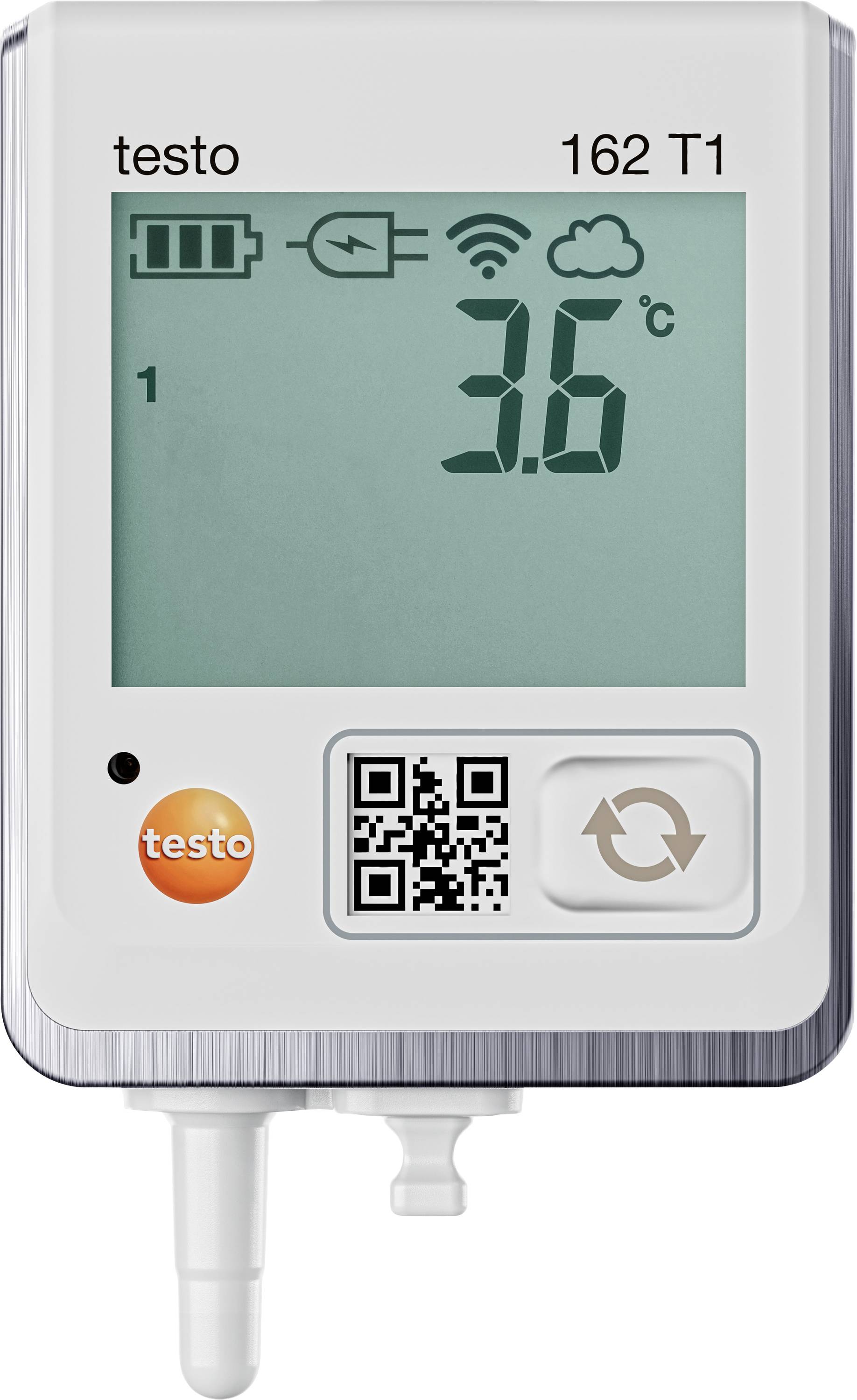 testo 0572 1621 162 T1 Temperature data logger Unit of measurement Temperature -30 up to 50 °C incl. wall bracket