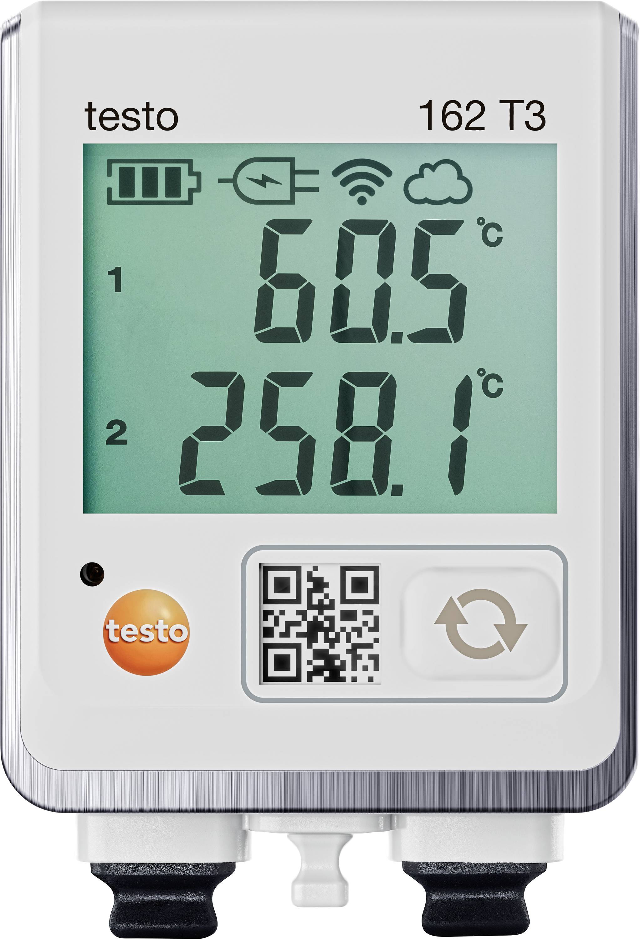 testo 0572 1623 162 T3 Temperature data logger Unit of measurement Temperature -195 up to 1350 °C incl. wall bracket