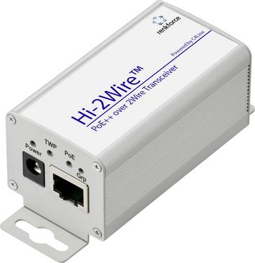 Renkforce RF-6861940 2-way network extender Two-wire Range (max.): 300 m 1 pc(s) 100 Mbps PoE