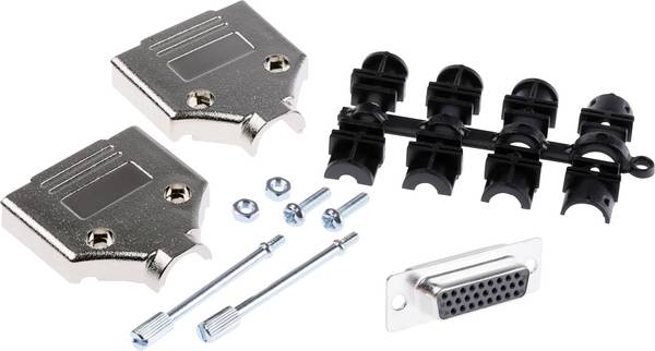 MH Connectors MHDTPK15HD26FS-K D-SUB receptacle set 180 ° Number of pins: 15 Solder bucket 1 pc(s)