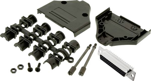 MH Connectors MHDTPPK25HD44FSK D-SUB receptacle set 180 ° Number of pins: 25 Solder bucket 1 pc(s)