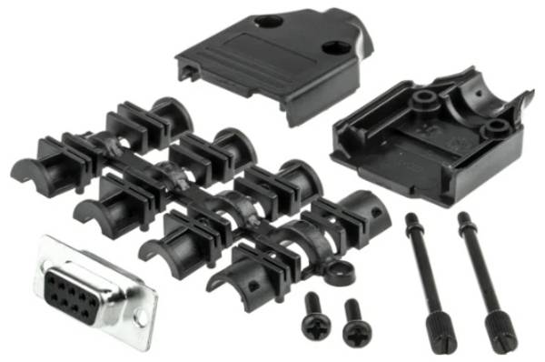 MH Connectors MHDTPPK9-DB9S-K D-SUB receptacle set 180 ° Number of pins: 9 Solder bucket 1 pc(s)