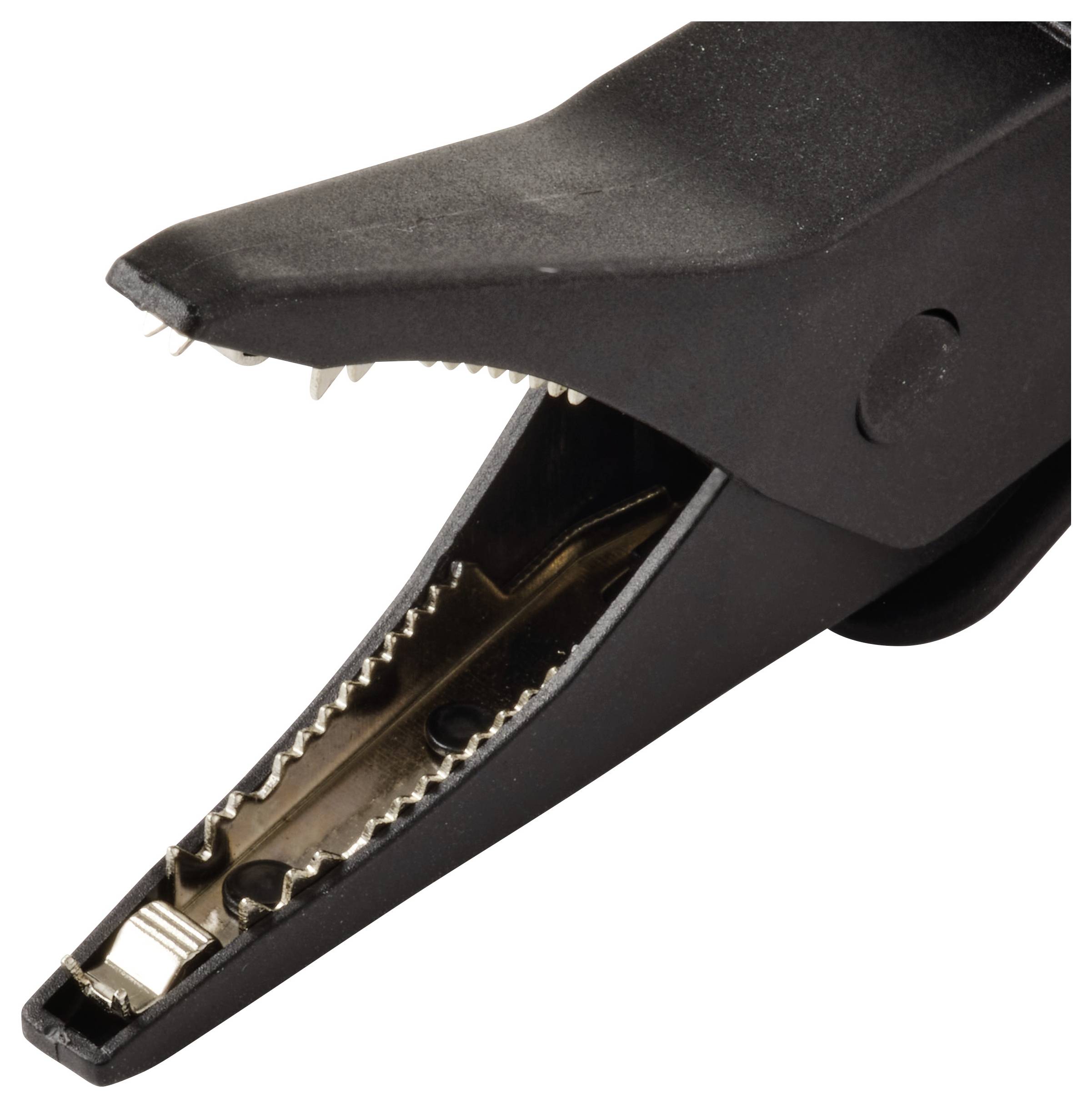 VOLTCRAFT MSK-135 Alligator clip Curved CAT IV 600 V, CAT III 1000 V 10 a Black-4