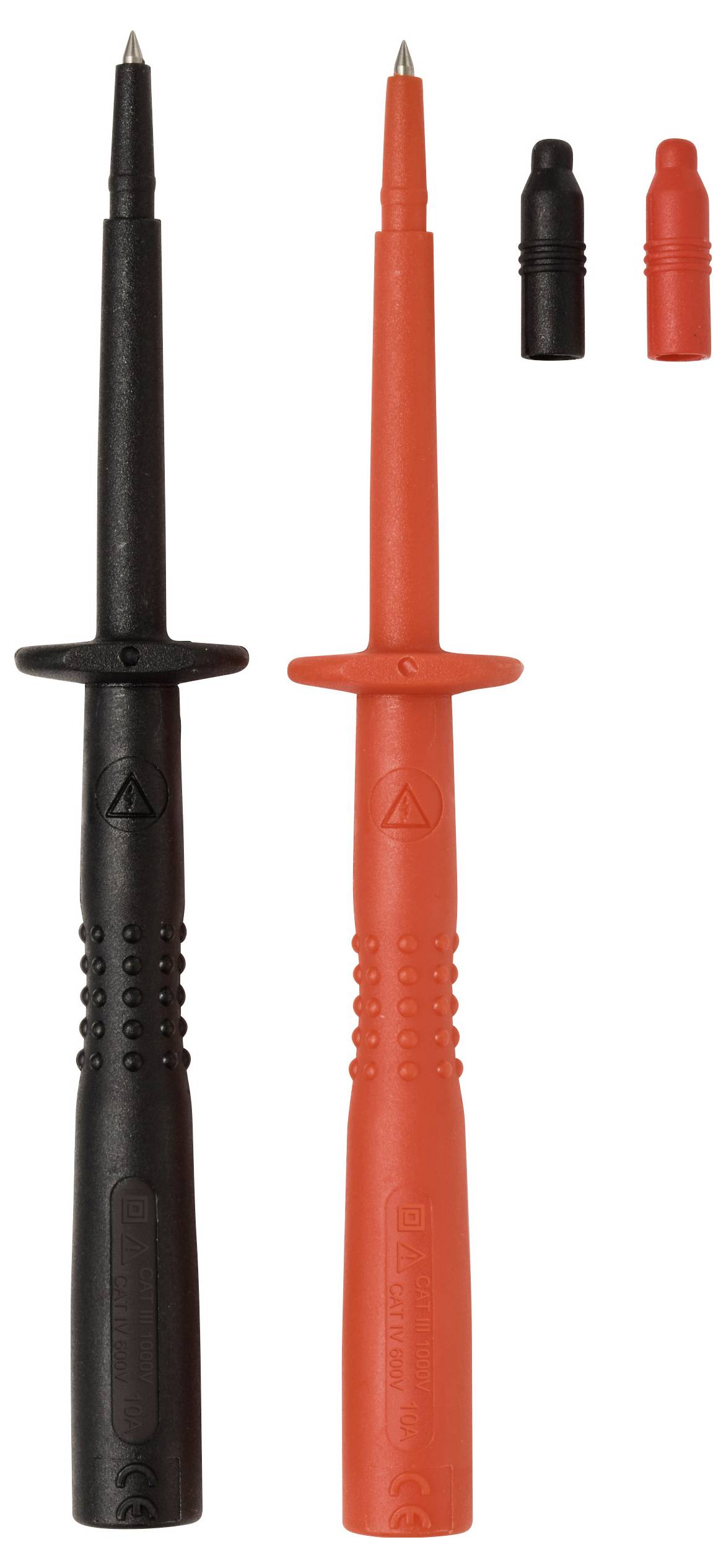 VOLTCRAFT MSS-110 Safety test probe set 4 mm jack connector CAT IV 600 V, CAT III 1000 V Red, Black 1 Set-2