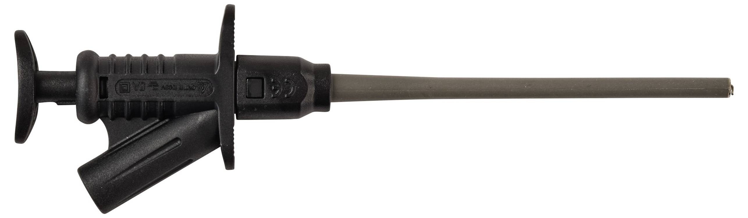 VOLTCRAFT MSK-122 sw Safety test clip 4 mm jack connector CAT II 1000 V Black-2