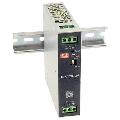 MEAN WELL XDR-120E-24 Rail mounted PSU (DIN) 24 V 5 A 120 W Content 1 pc(s)-0