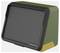 A rectangular green and yellow speaker with a black mesh front and the word 'Proxxon' labeled at the bottom.