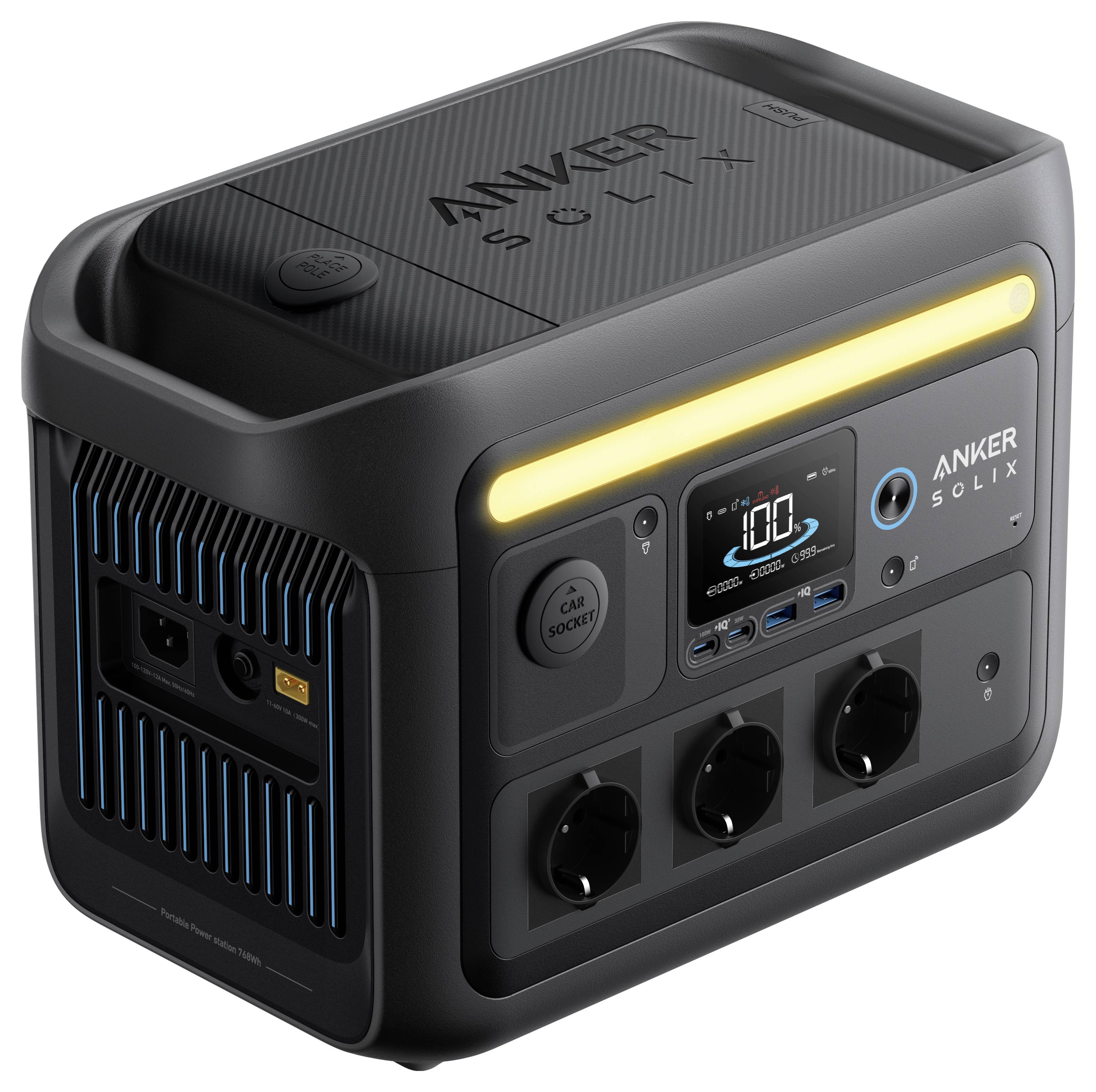 Anker SOLIX C800X Power station LiFePO4 LED torch, Outdoor-3