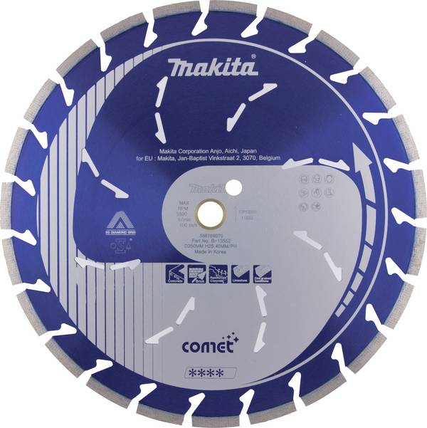 Makita B-13552  Diamond cutting disc Diameter 350 mm Bore diameter 25.4 mm  1 pc(s)