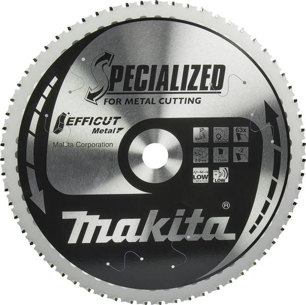 N/A Makita E-12055 Diameter:305 mm Number of cogs:63 Thickness:1.75 mm Makita E-12055 Diameter:305 mm Number of cogs:63 Thickness:1.75 mm