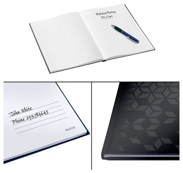 Leitz 46271095 Notebook Ruled Black No. of sheets: 80 A5-1