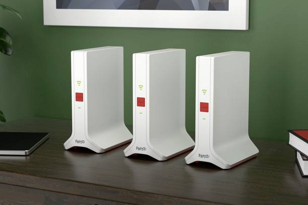 FRITZ! Wi-Fi repeater FRITZ!Mesh Set 4200 3er-Set 20003107 LAN 10/100/1000 MBit/s Mesh support-2