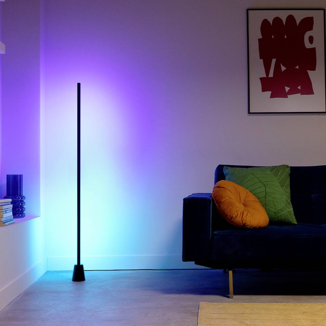 WiZ 8719514865273 LED (monochrome) Built-in LED 9.7 W RGB (Ø x H) 90 mm x 135.5 cm dimmable, App-controlled 1 pc(s)-6