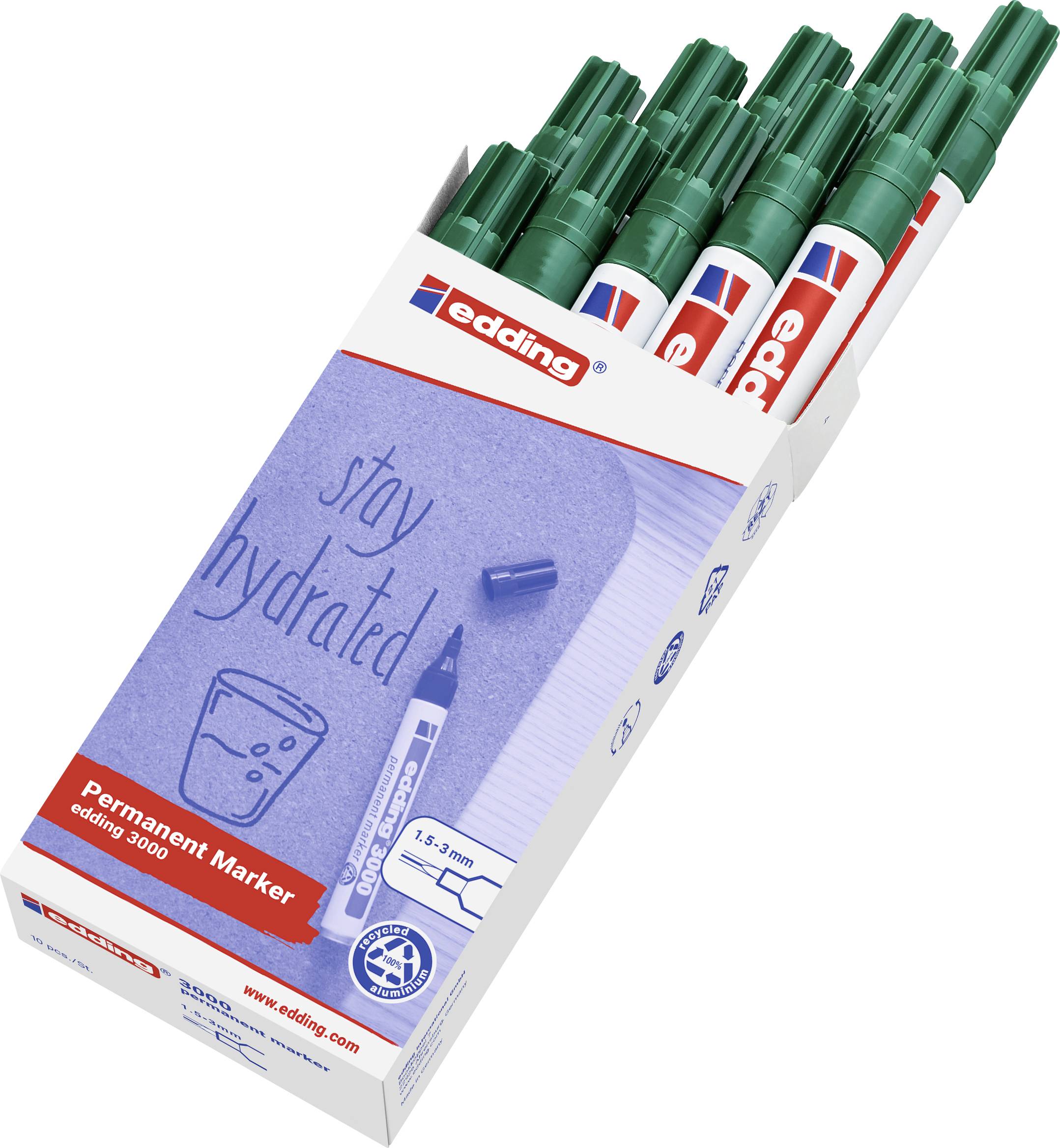 Edding e3000 4-3000004 Permanent marker Green waterproof: Yes-0