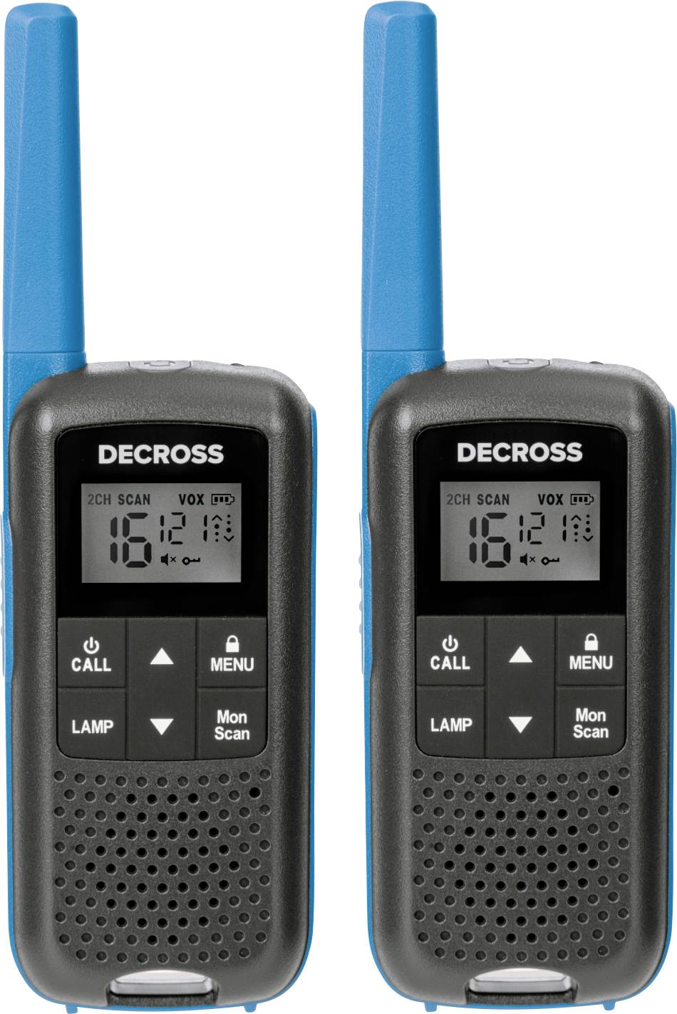 DECROSS DC63 Blau 2er-Set DC6314104302000 PMR handheld transceiver
