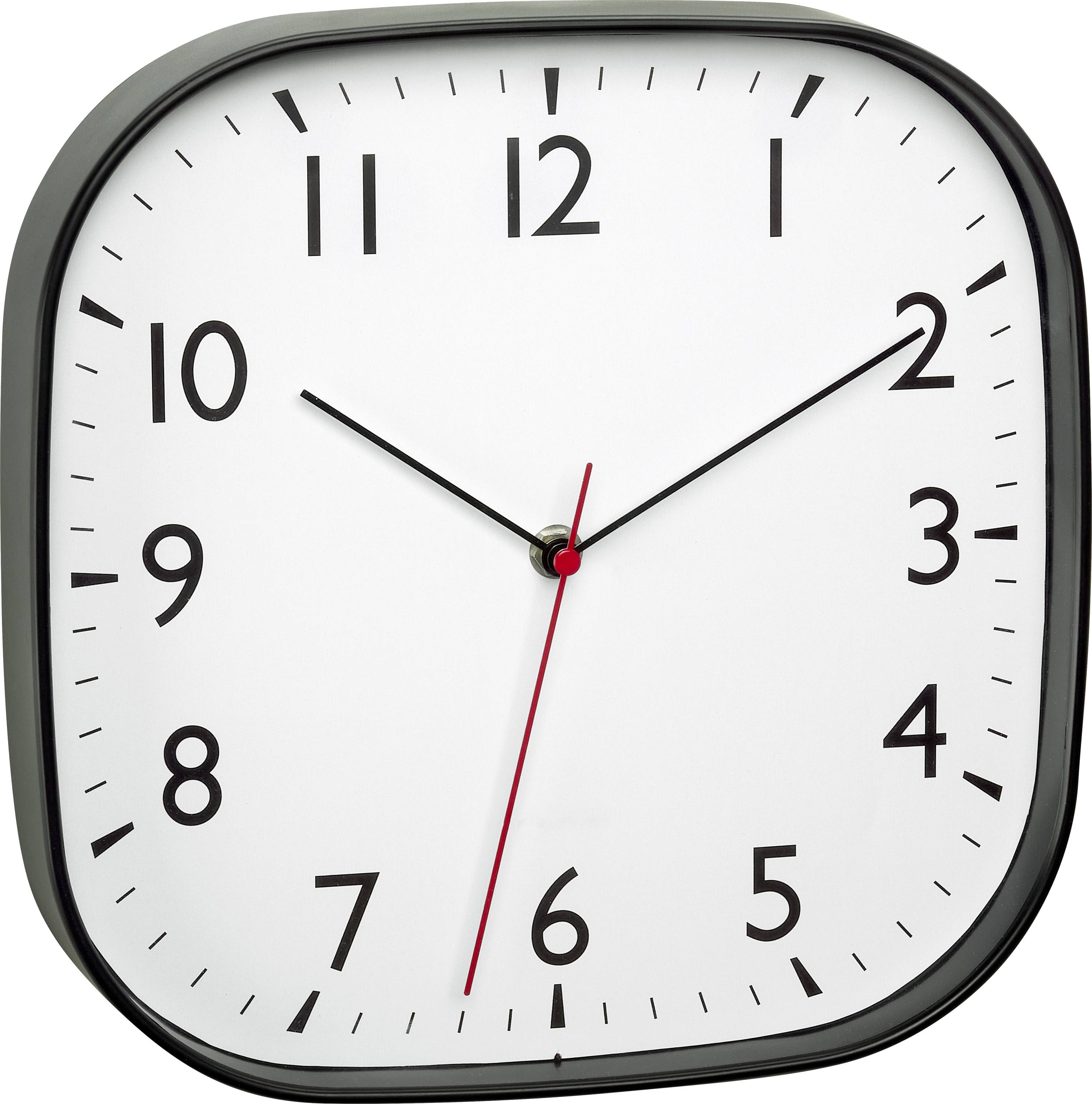 TFA Dostmann 60.3076.01 Quartz Wall clock 279 mm x 49 mm x 279 mm Black Noiseless movement