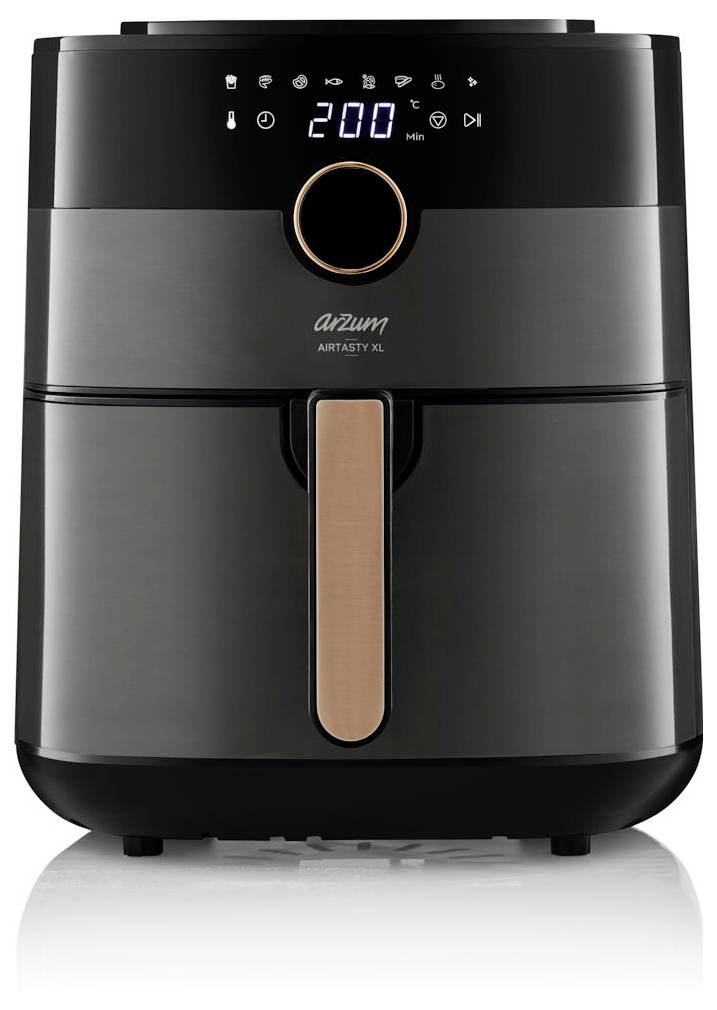 arzum AIRTASTY XL Air fryer 6 l with display, Timer function Black, Bronze-2