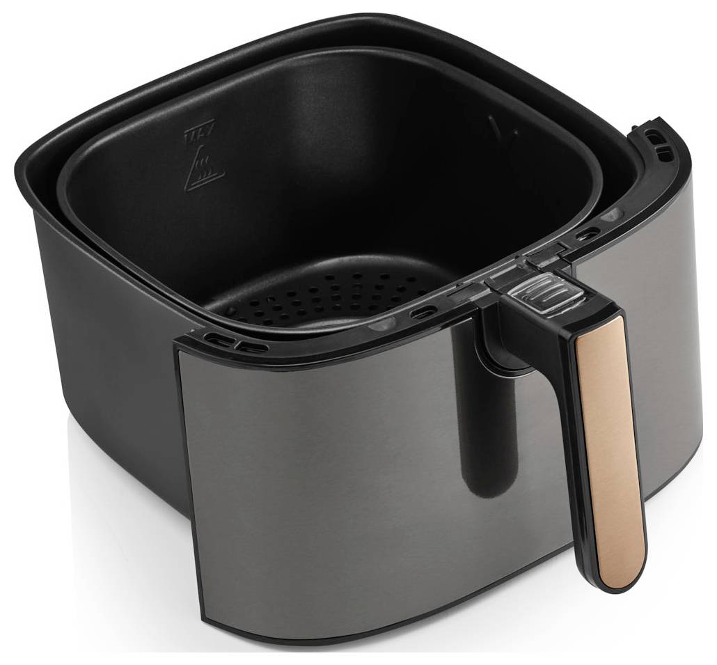 arzum AIRTASTY XL Air fryer 6 l with display, Timer function Black, Bronze-3