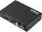 Compact audio converter with 'speakA professional' branding, featuring ports for DC 5V, HDMI out, ARC, SPDIF, and L/R audio connections.