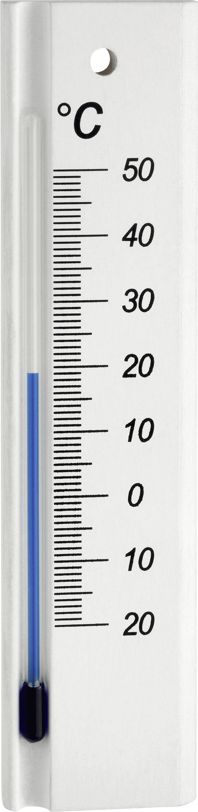 TFA Dostmann Analoges Innenthermometer aus Buche Thermometer White 12.1053.09