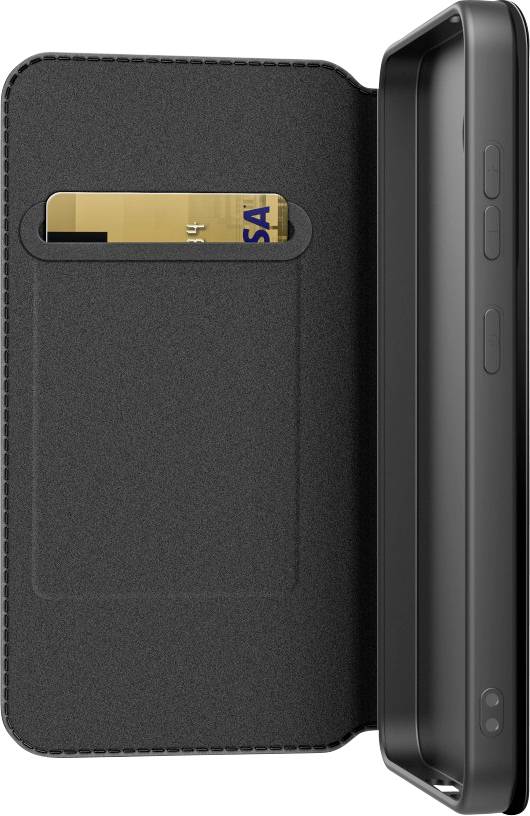 Black Rock Booklet Slim Folio fuer Samsung Galaxy S25, Schwarz Booklet Samsung Galaxy S25 Black 00229673