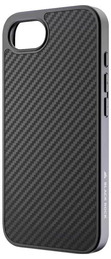 Black Rock Cover Robust Carbon fuer Apple iPhone 16e, Schwarz Cover Apple iPhone 16e Black 00229685