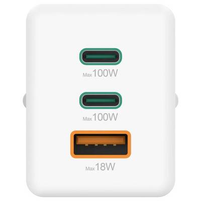 Hama USB charger 100.00 W Quick Charge 3.0, Power Delivery, Quick Charge 2.0 White Portable USB Power Delivery (USB-PD),-7