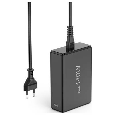 Hama USB charging station 140 W Power Delivery, Quick Charge 2.0, Quick Charge 3.0 Black Mains socket Qualcomm Quick Cha-4