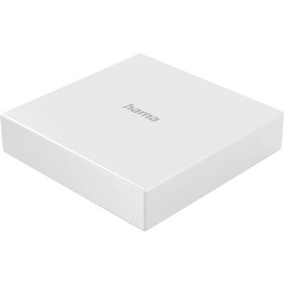 White external hard drive with 'hama' printed on top in gray.