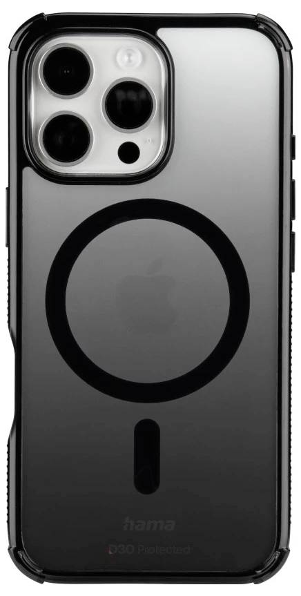 Hama Handyhuelle Extreme Protect fuer Apple iPhone 16 Pro, magnetisch, Schwarz Cover Apple iPhone 16 Pro Black 00136842