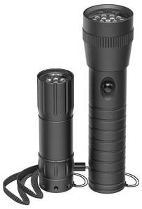 Hama LED-Taschenlampe "FL-DUO", mit Batterien, Aluminium, 2er-Set  Torch