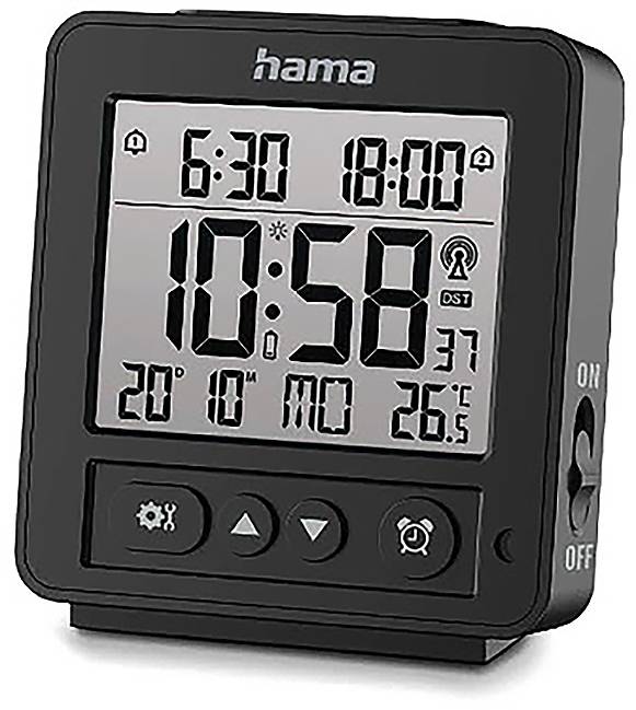 Image of Hama 00185895 Alarm clock Black