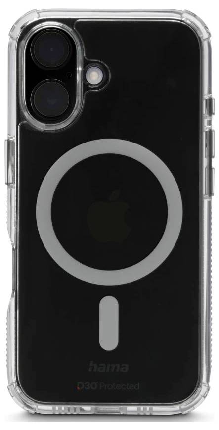Hama Handyhuelle Extreme Protect fuer Apple iPhone 16, magnetisch, durchsichtig Cover Apple iPhone 16 Transparent 00123753