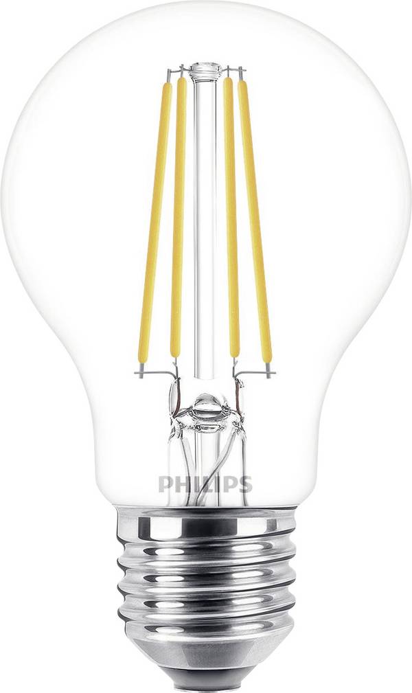 Philips 8719514450936 LED (monochrome) EEC E (A - G) E-27 Pear shape 7 W = 60 W Natural white 3 pc(s)