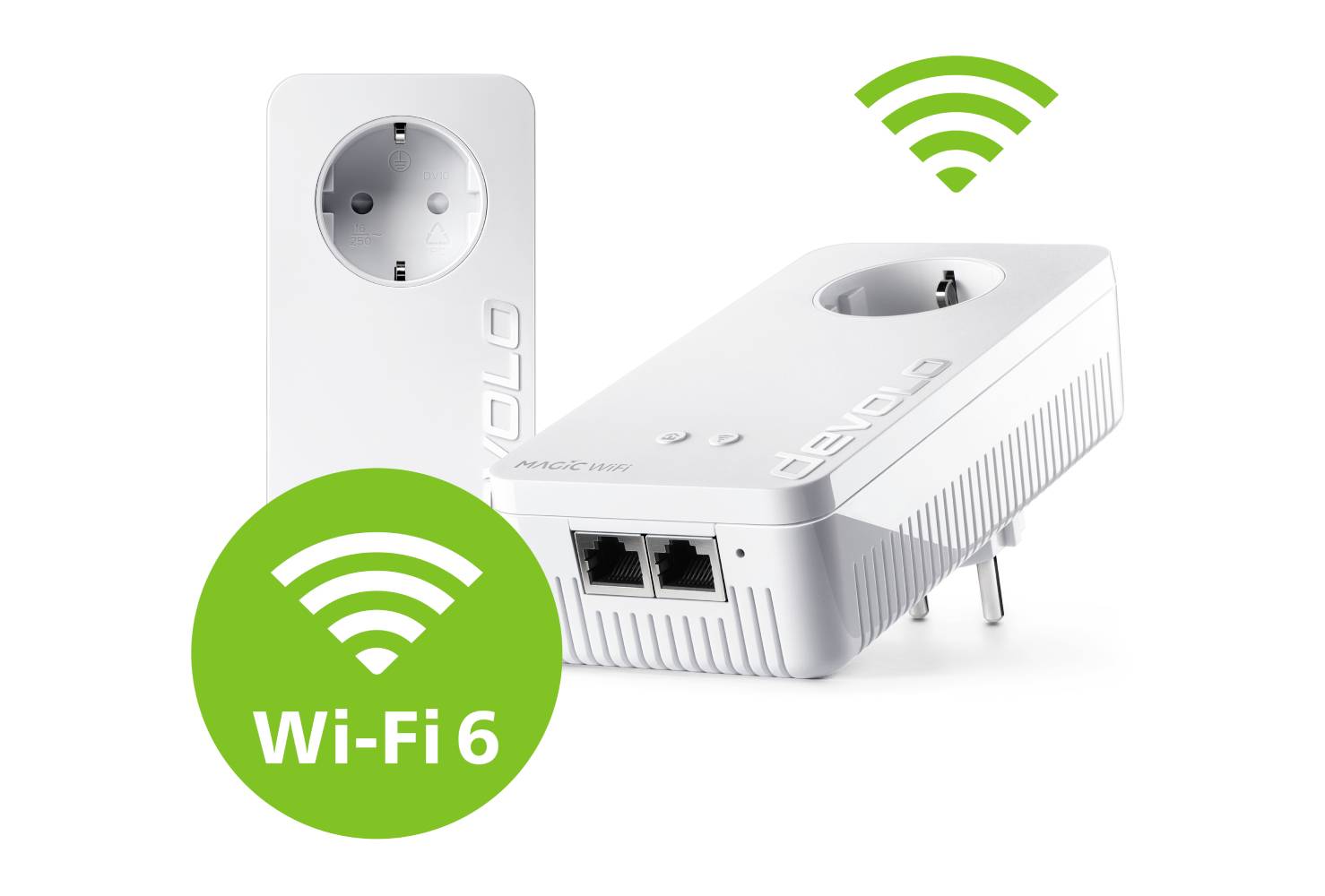 Devolo Magic 2 WiFi 6 next Powerline starter kit 07188 Powerline, Wi-Fi 2400 MBit/s-6