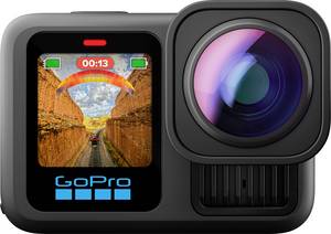 GoPro HERO13 Black Ultra Wide Edition Action camera 4K, 5.3K, 2.7K, Touchscreen, Ultra HD, Waterproof, GPS, Dustproof, Bluetooth, Wi-Fi, Slow Motion, Full HD