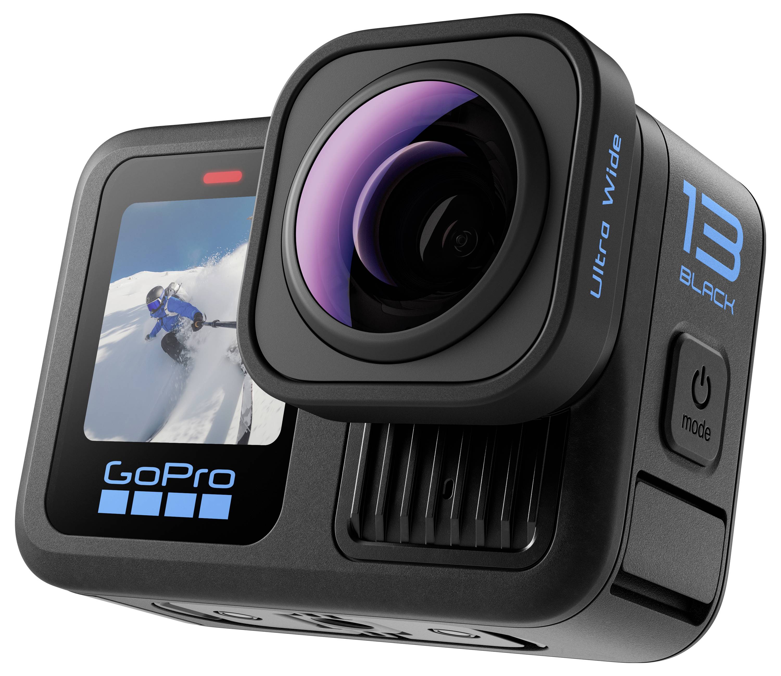 GoPro HERO13 Black Ultra Wide Edition Action camera 4K, 5.3K, 2.7K, Touchscreen, Ultra HD, Waterproof, GPS, Dustproof, B-1