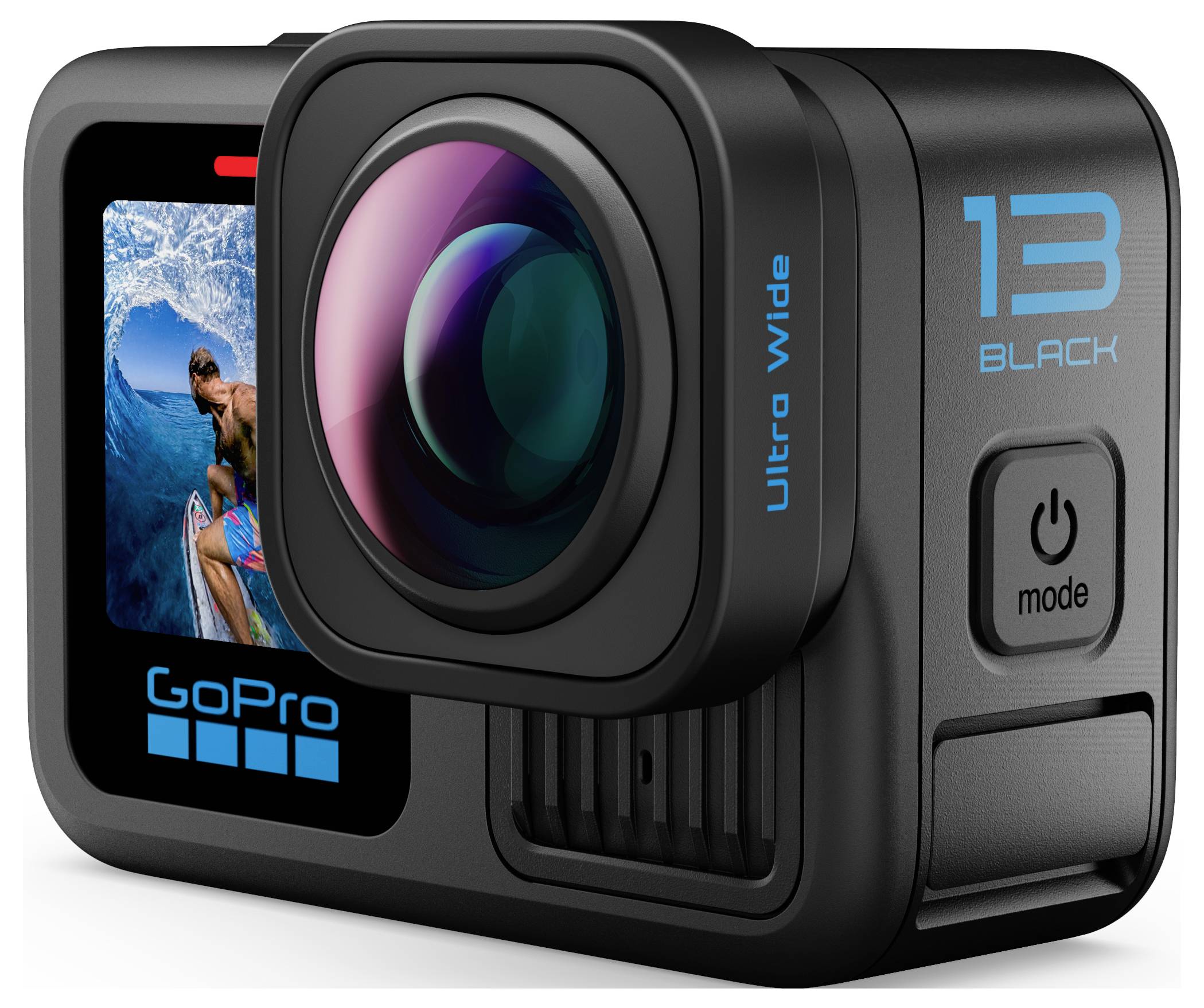 GoPro HERO13 Black Ultra Wide Edition Action camera 4K, 5.3K, 2.7K, Touchscreen, Ultra HD, Waterproof, GPS, Dustproof, B-3