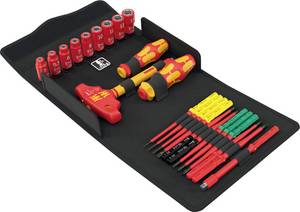 Wera Kraftform Kompakt VDE 24 Allrounder Set 1 VDE Interchangeable bits set  Phillips, Pozidriv, TORX, Slot, Allen, Square socket, Hex head, Male square